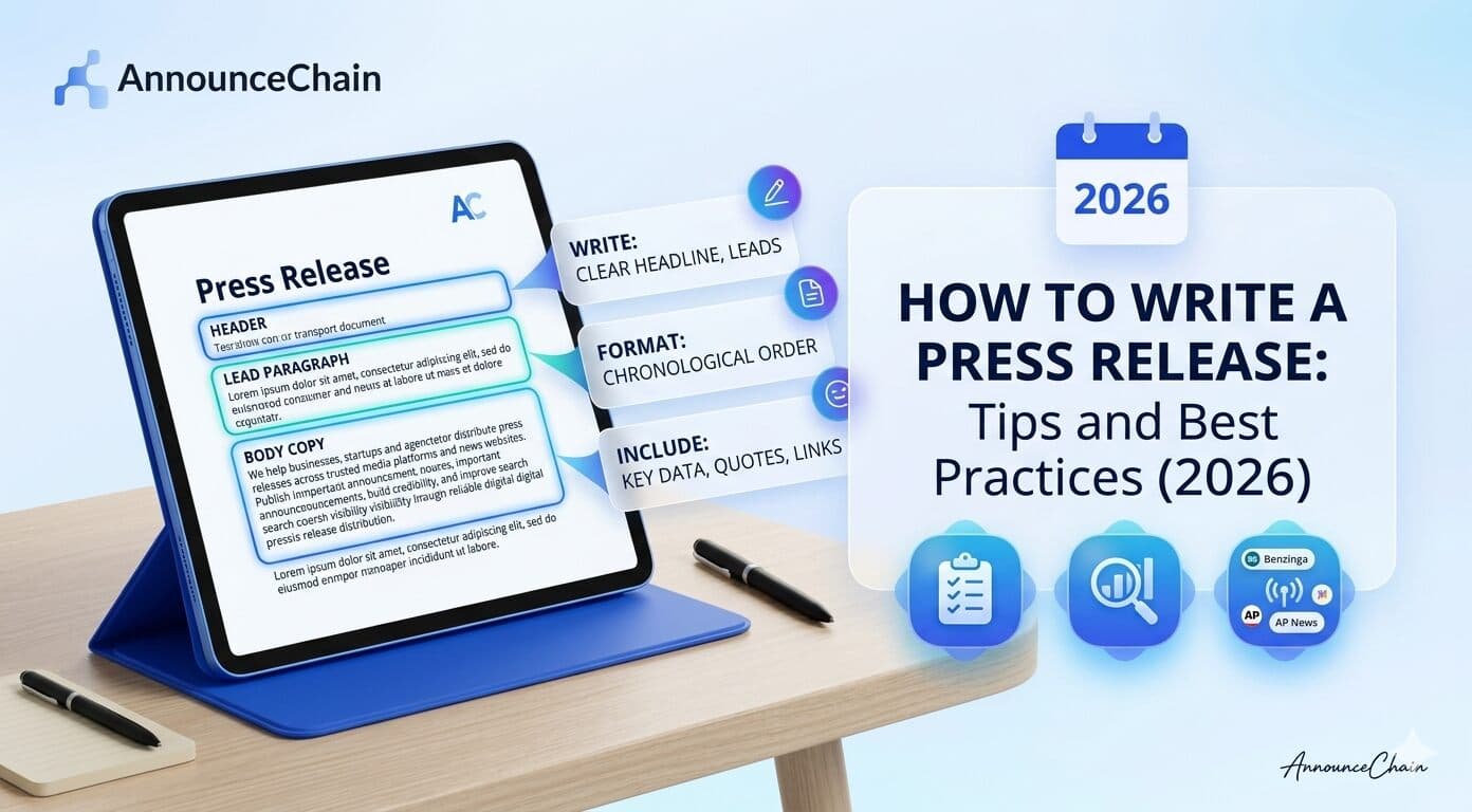 How to Write a Press Release: Tips and Best Practices (2026)