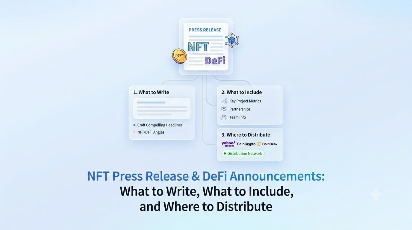 NFT Press Release & DeFi Announcements: What to Write, What to Include, and Where to Distribute